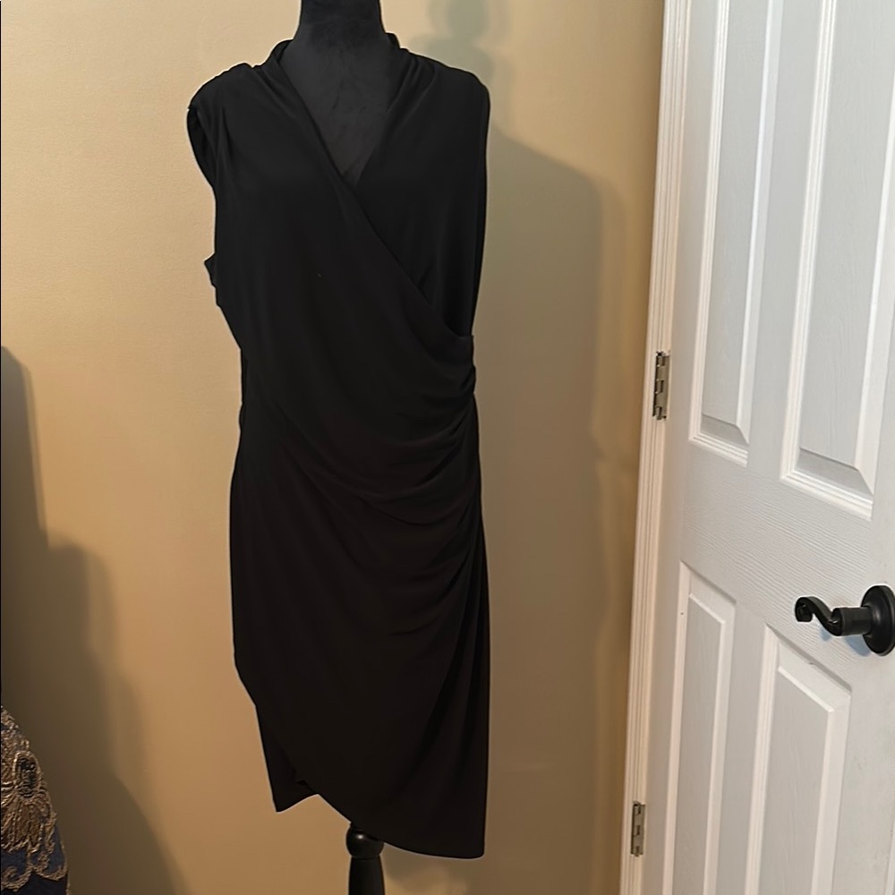 Joseph Ribkoff Elegant Black Asymmetrical Dress